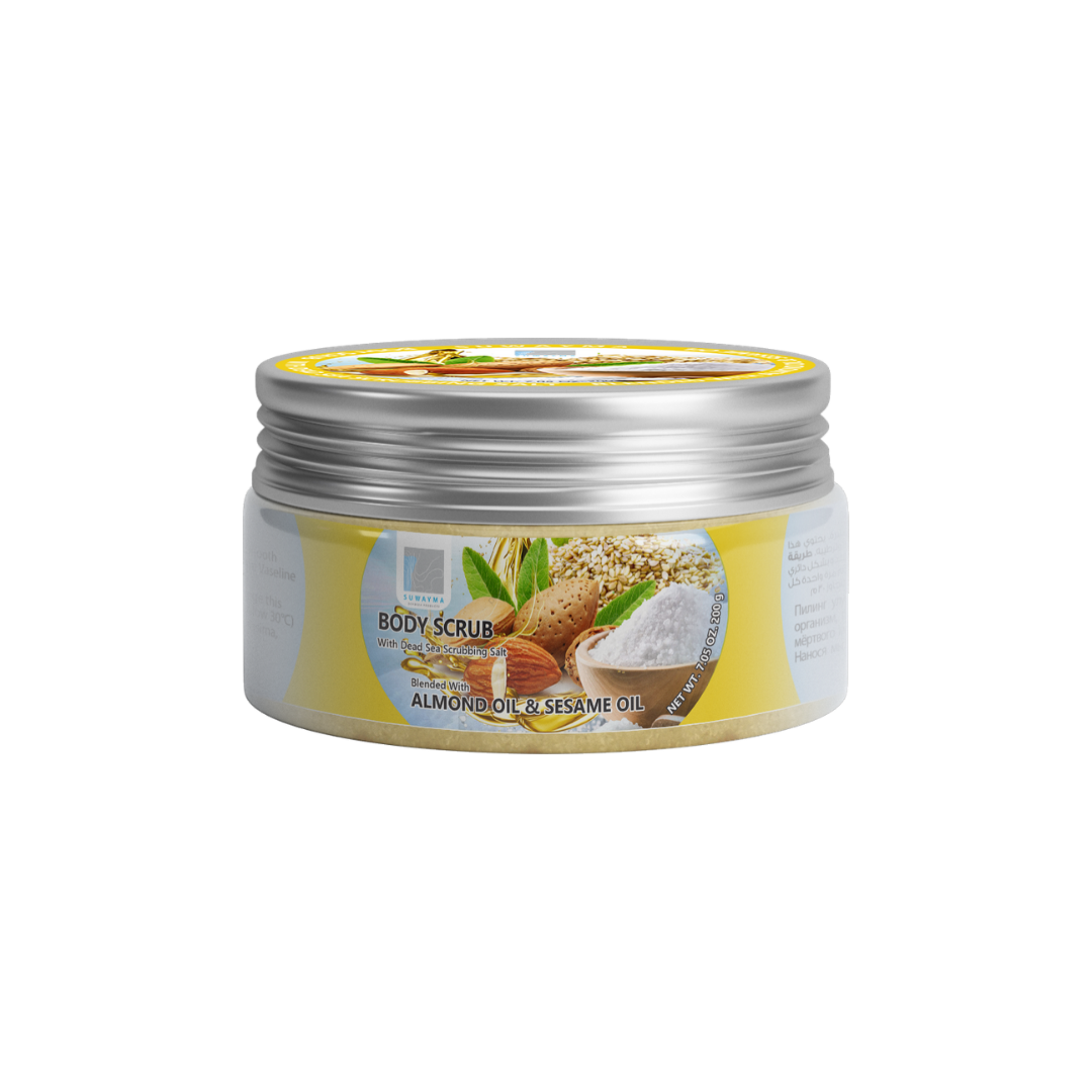 Body Scrub with Dead Sea Scrubbing Salt (Almond Oil & Sesame Oil) 300gr
