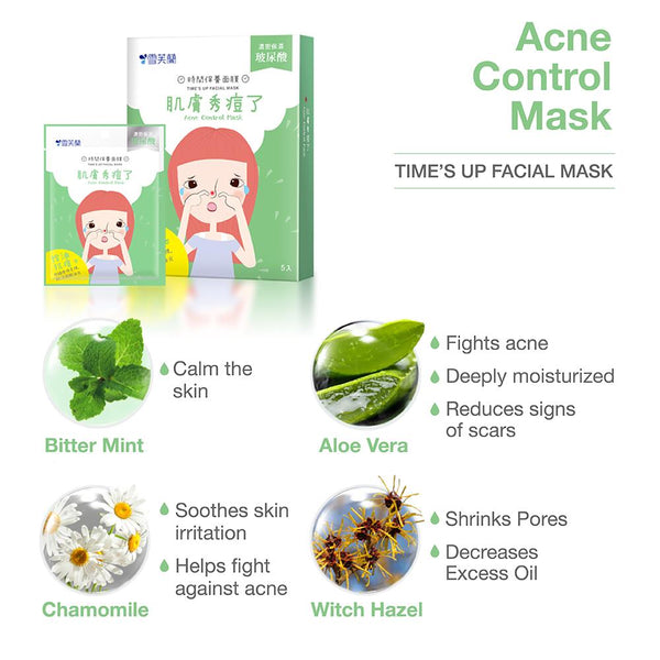 TIME'S UP FACIAL MASK - Acne Control MASK 1 pc