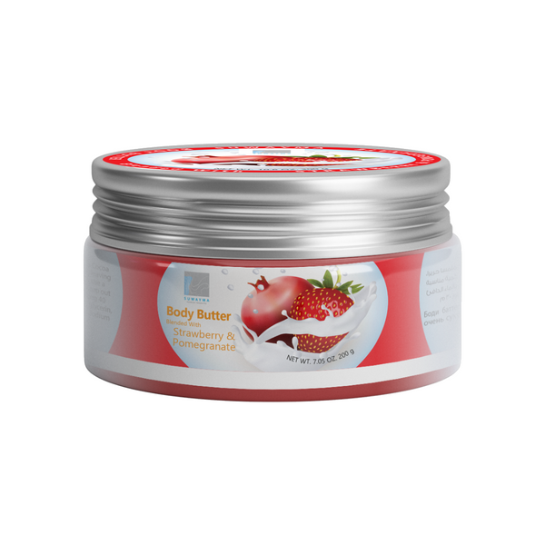 Body Butter Blended With Oils (Strawberry & Pomegranate) 300gr