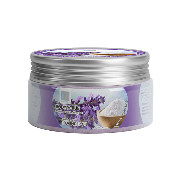 Body Scrub with Dead Sea Scrubbing Salt (Lavender Oil) 300gr