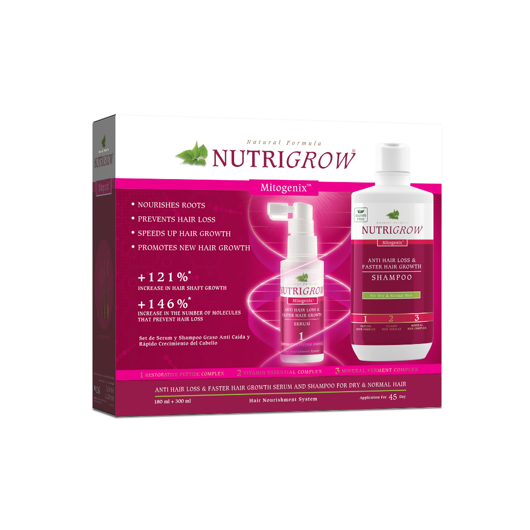 NUTRIGROW SERUM + SHAMPOO FOR DRY&NORMAL HAIR VALUE PACK