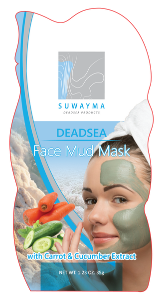 Dead Sea Face Mud Mask with Carrot & Cucumber Extract 1 Sachet