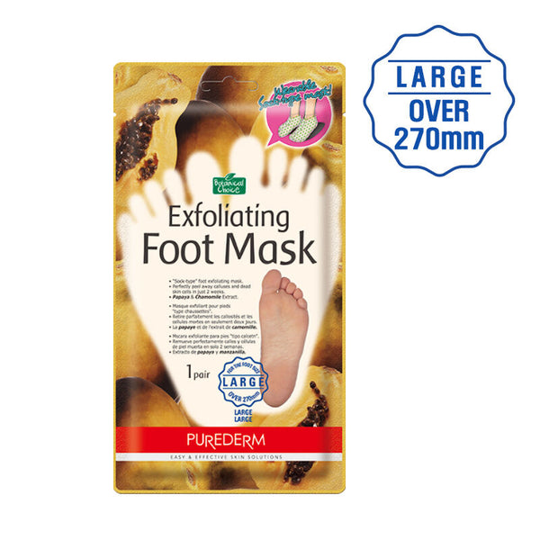 PUREDERM Exfoliating Foot Mask- Large size (over 270 mm)